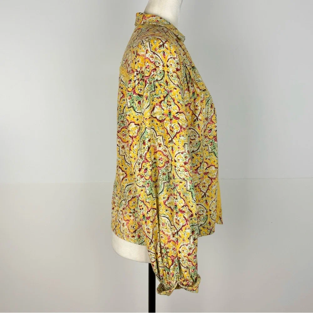 Pilcro yellow Pintuck Peasant blouse - Picture 5 of 10